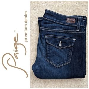 Paige Canyon Boot Jeans Size 28 Dark Wash